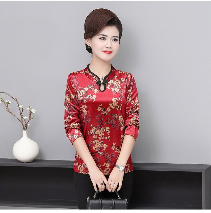 ycea031唐装领上衣大码新款旗袍领上衣