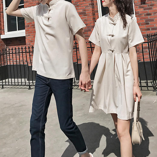 裁缝学苑 QL01旗袍式情侣装短袖T恤女连衣裙服装纸样裁剪图纸 商品图2