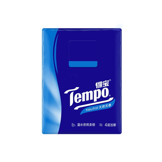『得宝Tempo』手帕纸4层24小包 便携式手帕纸(天然无香) 商品图5