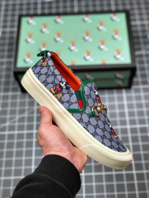 Gucci 20ss古奇早春款主推款迪士尼Disney Gucci合作系列 卡通米奇印花材料/古驰乐福鞋，居🔸面料: 意大利进口防水布，进口羊皮🔸内里垫脚 Size:35-40 商品图7