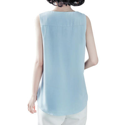 MZ-MZ3758新款女士小心机链条雪纺吊带显瘦大码外穿打底衫WY 商品图4