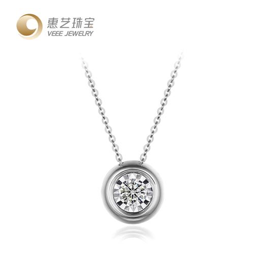 18K金钻石气泡吊坠送粗O链 商品图5