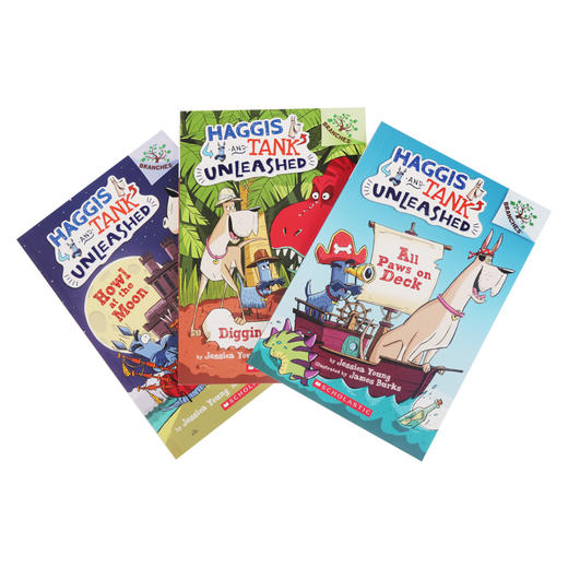 蓝思460L-550L 学乐大树Branches 全彩漫画 Haggis And Tank Unleashed 3册坦克和哈吉斯 【赠音频】 商品图2