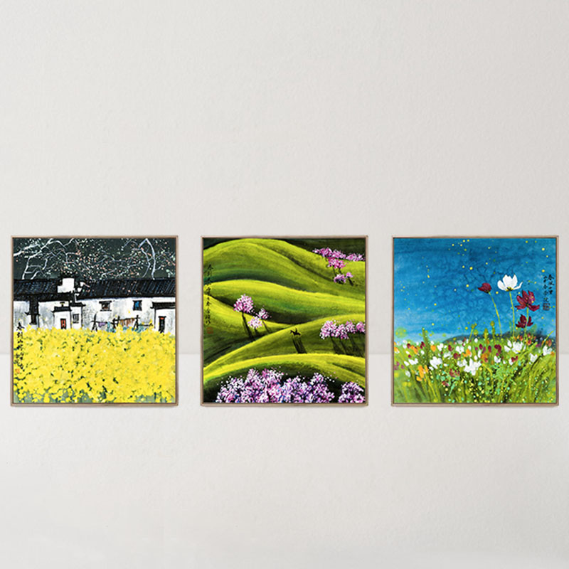 小林国画新中式系列春风九章装饰画 客厅装饰艺术/沙发背景墙/挂画