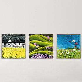 小林国画新中式系列春风九章装饰画 客厅装饰艺术/沙发背景墙/挂画