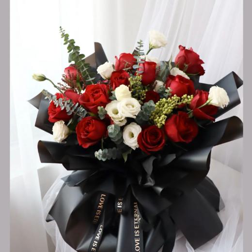 《蜜糖》.19朵红玫瑰花束 商品图0
