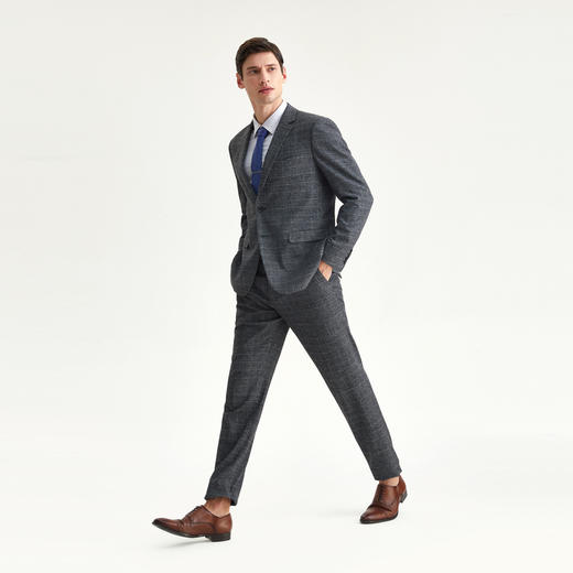 【特价】柒牌男装套西休闲商务西服套装秋冬新品男士正装时尚	117C71050 商品图1