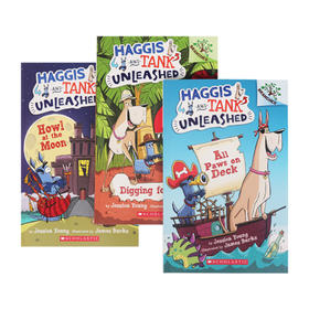 蓝思460L-550L 学乐大树Branches 全彩漫画 Haggis And Tank Unleashed 3册坦克和哈吉斯 【赠音频】