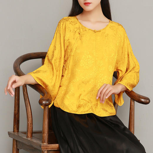 裁缝学苑 AG42女士中式倒大袖旗袍偏襟上衣禅服服装纸样裁剪图纸 商品图1