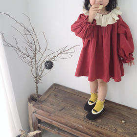 裁缝学苑 TG45女童泡泡袖连衣裙娃娃衫裙子服装纸样裁剪图