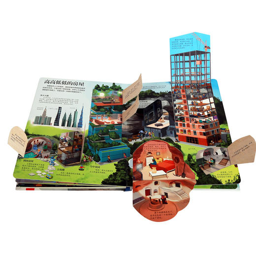 揭秘房屋立体翻翻书 乐乐趣揭秘系列第三辑 3-6-10岁儿童3d立体书 少儿百科全书 早教认知趣味科普绘本 正版小学生课外读物 商品图1