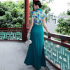 DLQ-A1248B春夏新款中国风长款复古走秀妈妈装旗袍 商品缩略图1