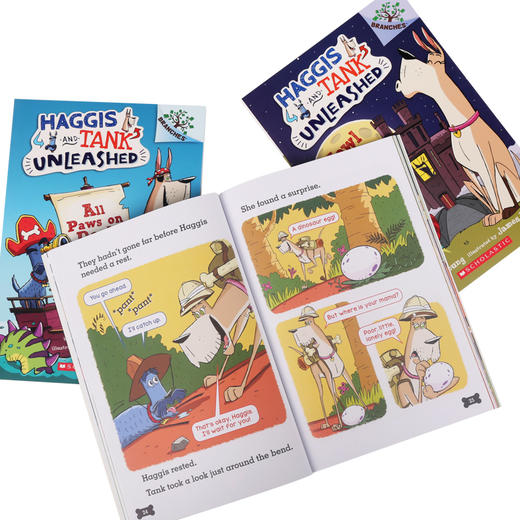 蓝思460L-550L 学乐大树Branches 全彩漫画 Haggis And Tank Unleashed 3册坦克和哈吉斯 【赠音频】 商品图4