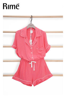 波点短袖短裤套装58439