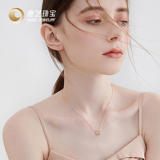 18K金钻石气泡吊坠送粗O链 商品图2