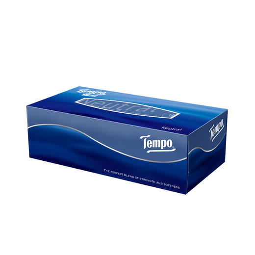 得宝（Tempo） 纸巾盒装抽纸3层90抽4盒 硬盒抽纸餐巾纸盒装 商品图3