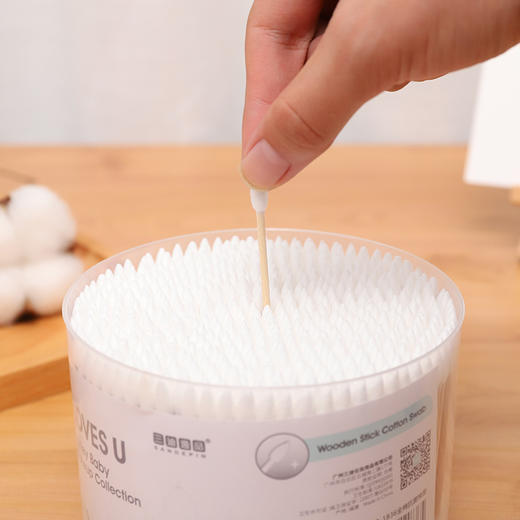 「拍1发3！到手三盒」 500支盒装双头棉签 家庭装彩妆一次性化妆棉棒 商品图4