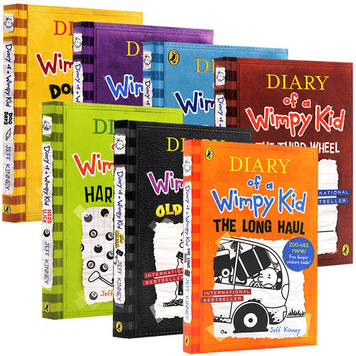 小屁孩日记7册合集 英文原版儿童漫画 Diary of a Wimpy Kid 4-10 商品图0