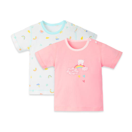 小米米童衣夏季0-3岁男宝宝短袖T恤儿童夏装上衣小孩家居外出衣服MIM-YU20906 商品图2