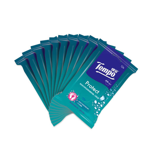 得宝（Tempo） 卫生湿巾12片/包x10包 共120片 抽取式湿巾 商品图4