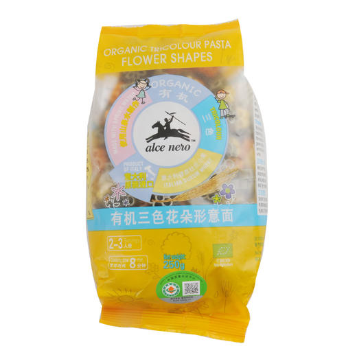 有机尼奥有机三色花朵意面250g 商品图0