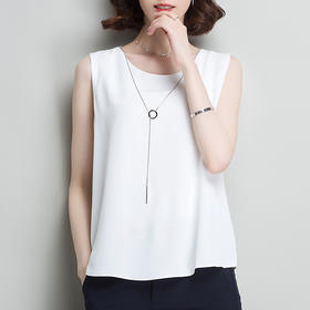 MZ-MZ3758新款女士小心机链条雪纺吊带显瘦大码外穿打底衫WY