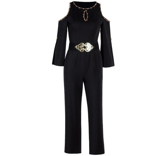 DLQ-l6423春装时尚气质聚会名媛显瘦高腰连衣裤 商品图3