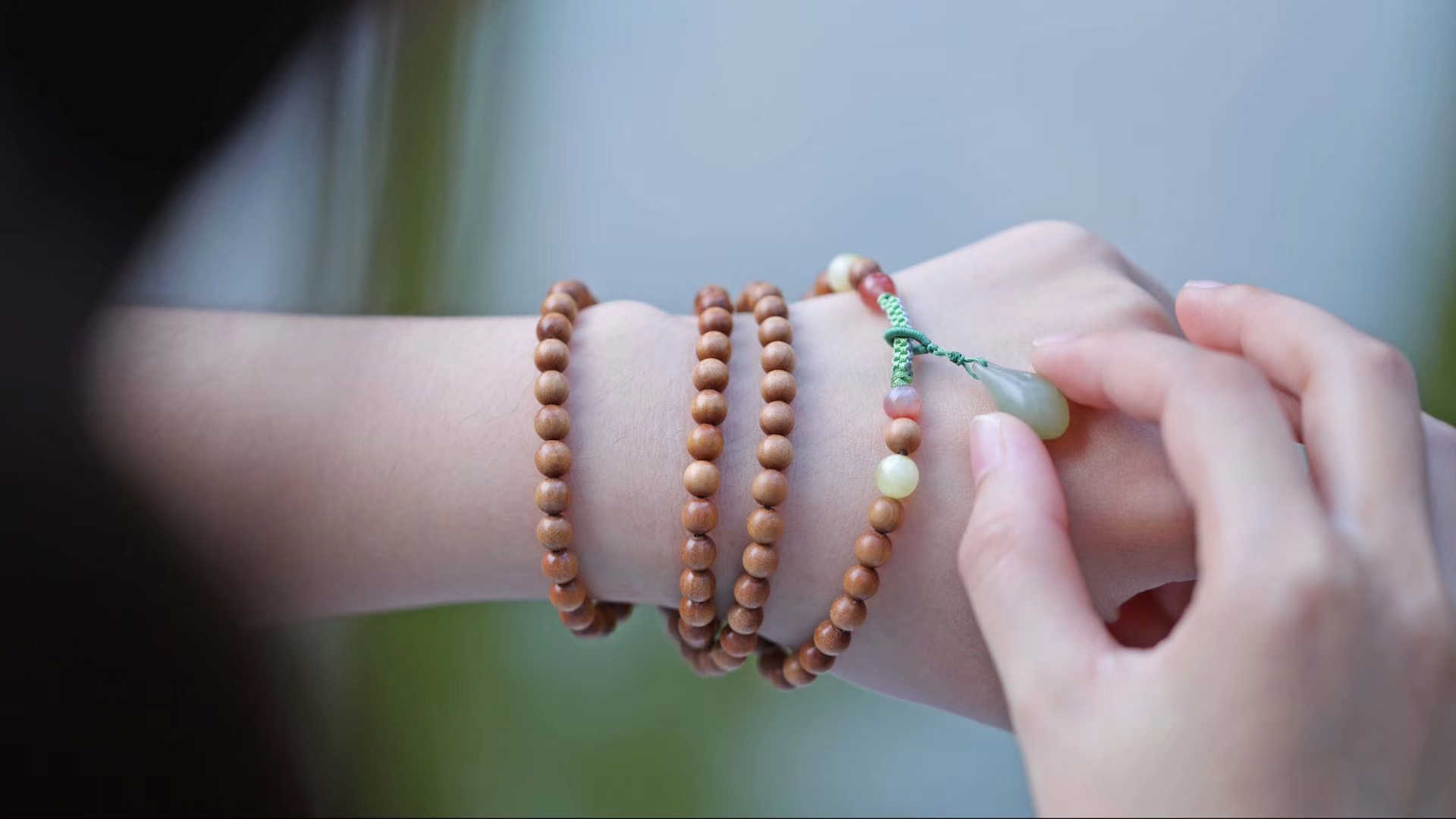 【青山特惠】原创设计-印度老山檀手串 灵兰0.6cm*108颗   y39