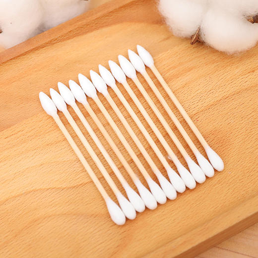 「拍1发3！到手三盒」 500支盒装双头棉签 家庭装彩妆一次性化妆棉棒 商品图3