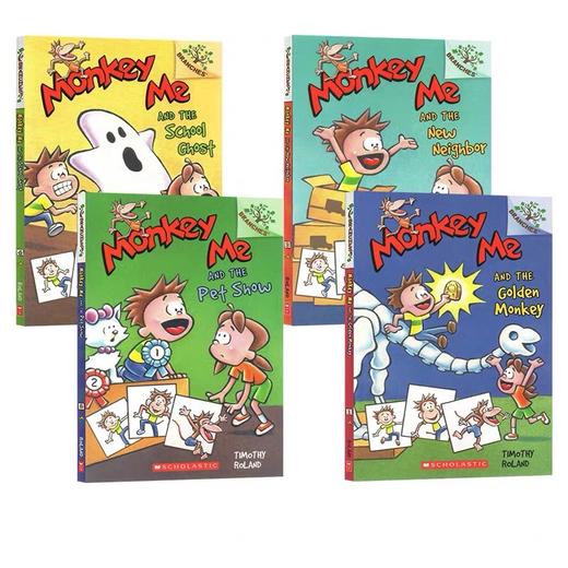(赠音频) Monkey Me 猴子男孩 学乐大树系列  Branches 英文原版4册  5-10岁必读 商品图0