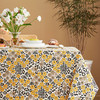 防水桌布美式田园桌布餐桌布黄色木槿桌布茶几布 商品缩略图1