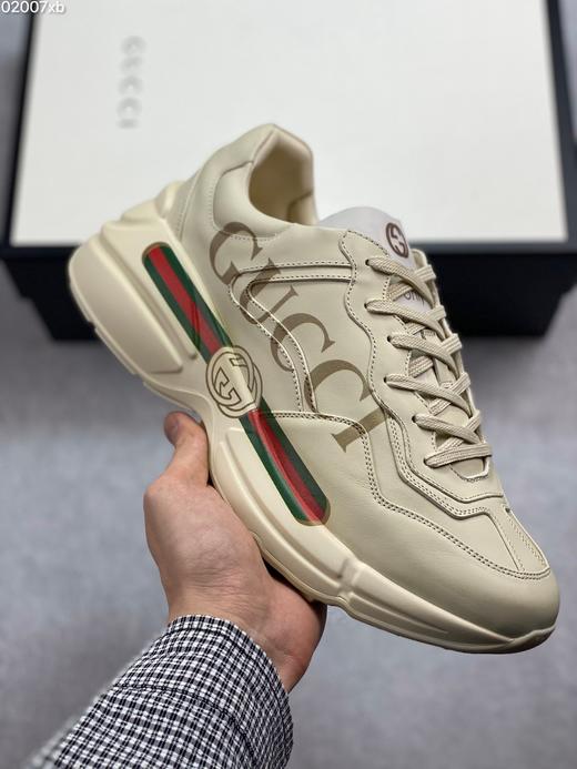 古驰老爹3D皮革角状复古慢跑鞋 消退的巴黎世家姥爷潮，迎来时尚界潮流领军GUCCI姥爷鞋，  尺码：35--44 商品图9