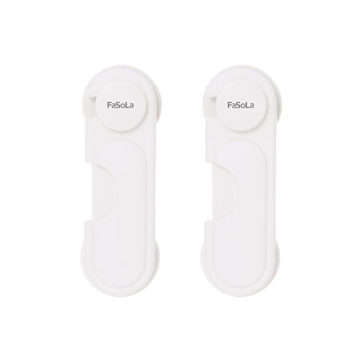 FASOLA儿童安全锁防护抽屉锁婴儿防夹手多功能宝宝防开冰箱柜子柜门锁扣 商品图4