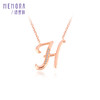 【1件7.5折】时光密语玫瑰色18K金钻石项链字母套装 商品缩略图1