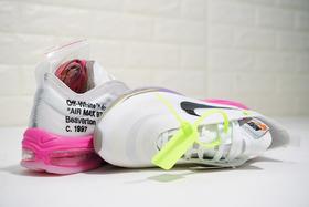 耐克Off-White x Nike Air Max 97“Queen”复古百搭气垫慢跑鞋OW全黑白橘  OW白彩虹粉渐变