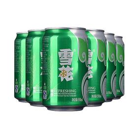 雪花清爽啤酒8度330ml（六连包）