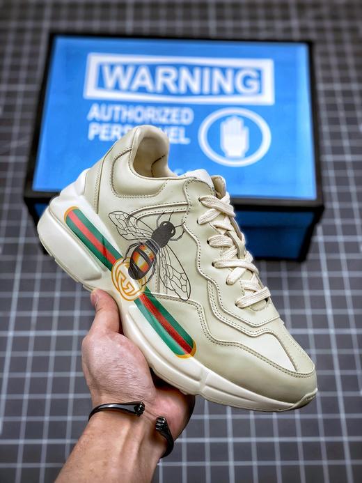 古驰老爹3D皮革角状复古慢跑鞋 消退的巴黎世家姥爷潮，迎来时尚界潮流领军GUCCI姥爷鞋，  尺码：35--44 商品图7