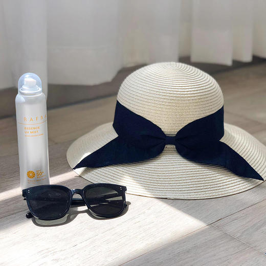 川谷日本kawatani防晒帽蝴蝶结手工编织经典百搭时尚女士帽 商品图8
