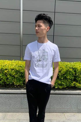 callisto白色印花圆领短袖T恤 VPTSST01WH