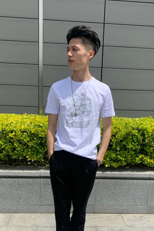 callisto白色印花圆领短袖T恤 VPTSST01WH 商品图0