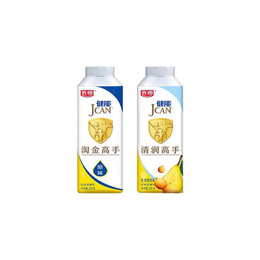 光明健能发酵酸奶250ml瓶6瓶原味和枇杷味任选