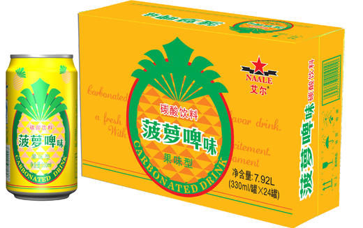 艾尔菠萝啤饮料330ml（24罐装） 商品图0