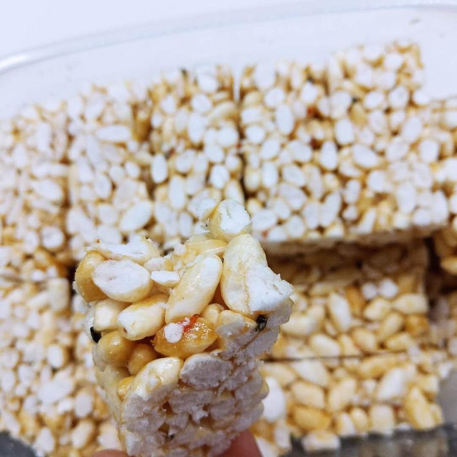 【红糖烤糖】记忆中的小零食,色香酥脆 白白的米花包裹着红糖 开盖