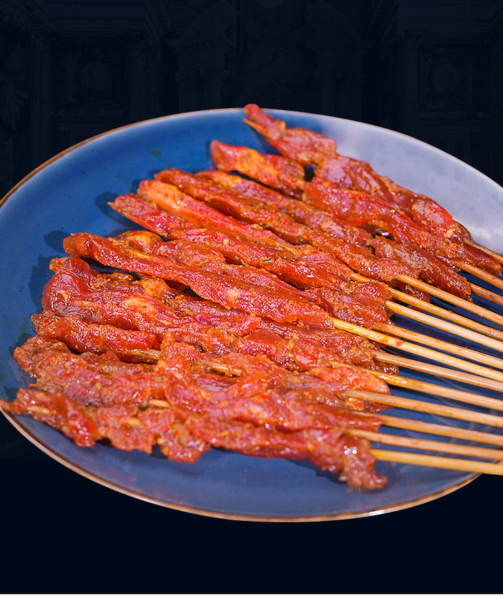 麻辣牛肉串10串烧烤食材半成品