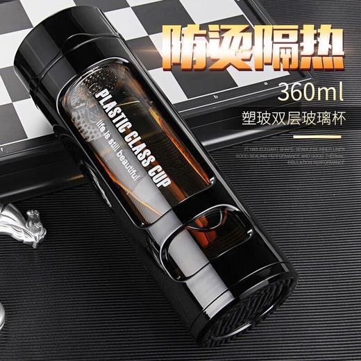 【防摔过滤茶杯】防摔玻璃杯水杯创意双层居家日用随手杯子 商品图1