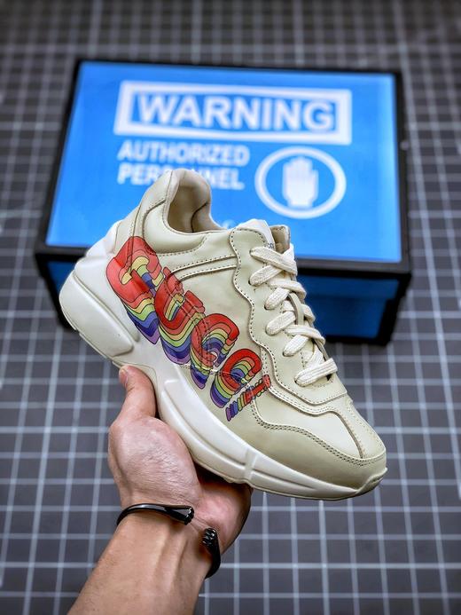 古驰老爹3D皮革角状复古慢跑鞋 消退的巴黎世家姥爷潮，迎来时尚界潮流领军GUCCI姥爷鞋，  尺码：35--44 商品图3