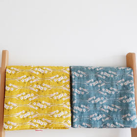 HUGOJIRO薄款长围巾插画小水仙