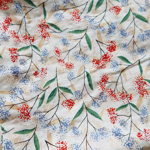 HUJI祤集薄款长围巾插画绣球一号 商品图1