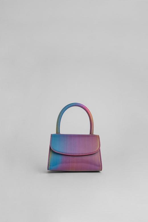 By Far  彩虹镭射/镭射/灰褐色迷你鳄鱼纹迷你两用包 商品图5