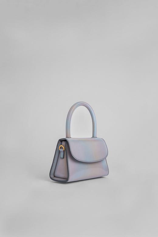 By Far  彩虹镭射/镭射/灰褐色迷你鳄鱼纹迷你两用包 商品图2